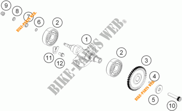 BALANCEADOR para KTM 390 DUKE WHITE ABS 2013