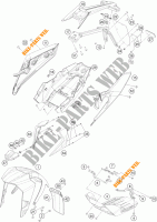 PLASTICOS para KTM 250 DUKE WHITE 2018