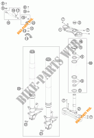 HORQUILLA / TIJA DIRECCION para KTM 1190 RC8 R WHITE 2014