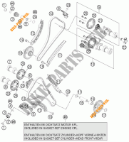DISTRIBUCION para KTM 1190 RC8 R WHITE 2013