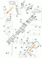 MANILLAR / MANDOS para KTM 1190 RC8 R WHITE 2013