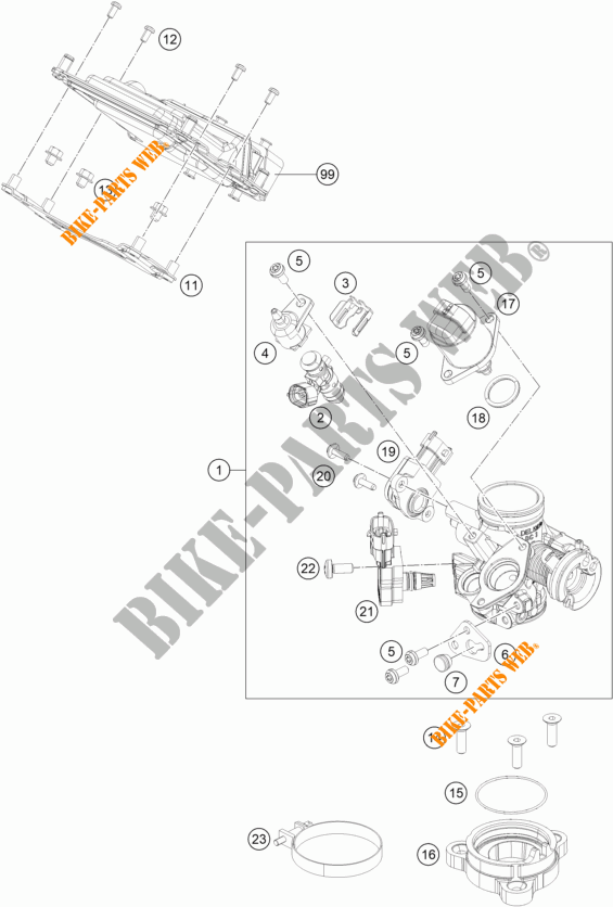 INYECCION para KTM 200 DUKE BLACK NON ABS 2018