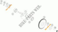 BALANCEADOR para KTM 200 DUKE WHITE NON ABS 2015