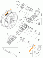 LLANTA TRASERA para KTM 1190 RC8 R WHITE 2013