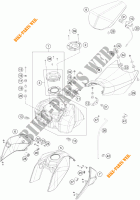 DEPOSITO / ASIENTO para KTM 200 DUKE WHITE ABS 2014