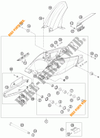BASCULANTE para KTM 1190 RC8 R WHITE 2012