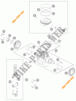 CIGUEÑAL / PISTÓN para KTM 1190 RC8 R WHITE 2012