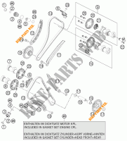 DISTRIBUCION para KTM 1190 RC8 R WHITE 2012