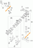 HORQUILLA / TIJA DIRECCION para KTM 1190 RC8 R WHITE 2012
