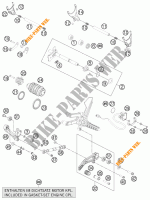 SELECTOR CAMBIO para KTM 1190 RC8 R WHITE 2012
