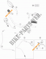 MANILLAR / MANDOS para KTM 200 DUKE ORANGE NON ABS 2013