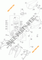 DEPOSITO / ASIENTO para KTM 200 DUKE ORANGE ABS 2013