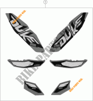 PEGATINAS para KTM 200 DUKE ORANGE ABS 2013