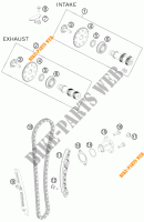 DISTRIBUCION para KTM 200 DUKE ORANGE 2012