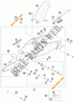 BASCULANTE para KTM 1190 RC8 R WHITE 2012