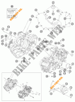 CARTERES CIGÜEÑAL para KTM 1190 RC8 R WHITE 2012