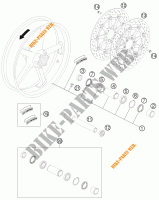LLANTA DELANTERA para KTM 1190 RC8 R WHITE 2012