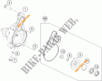 BOMBA DE AGUA para KTM 125 DUKE WHITE ABS 2015