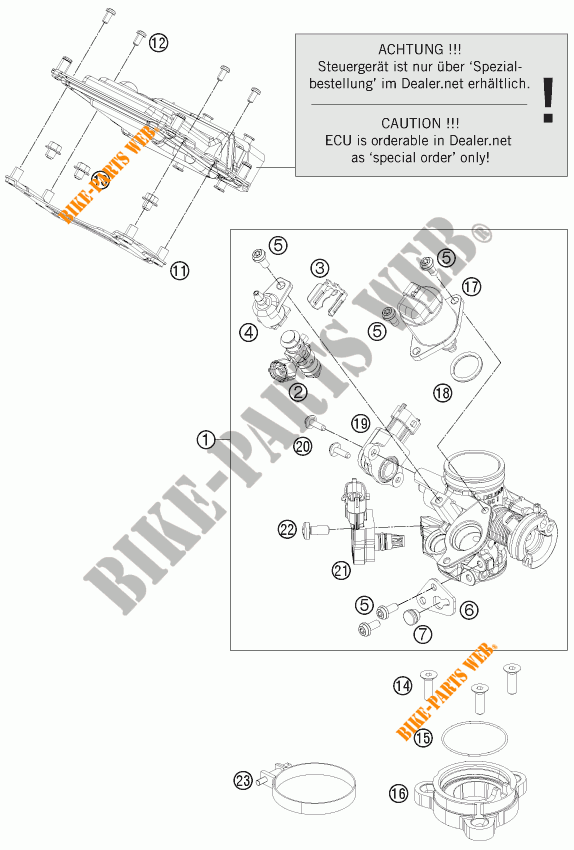 INYECCION para KTM 125 DUKE WHITE ABS 2015