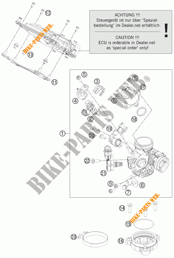 INYECCION para KTM 125 DUKE ORANGE ABS 2015