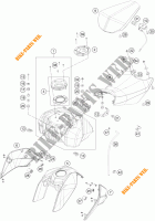 DEPOSITO / ASIENTO para KTM 125 DUKE ORANGE ABS 2014