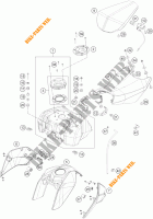 DEPOSITO / ASIENTO para KTM 125 DUKE ORANGE ABS 2013