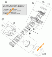 CILINDRO para KTM 1190 RC8 R BLACK 2012