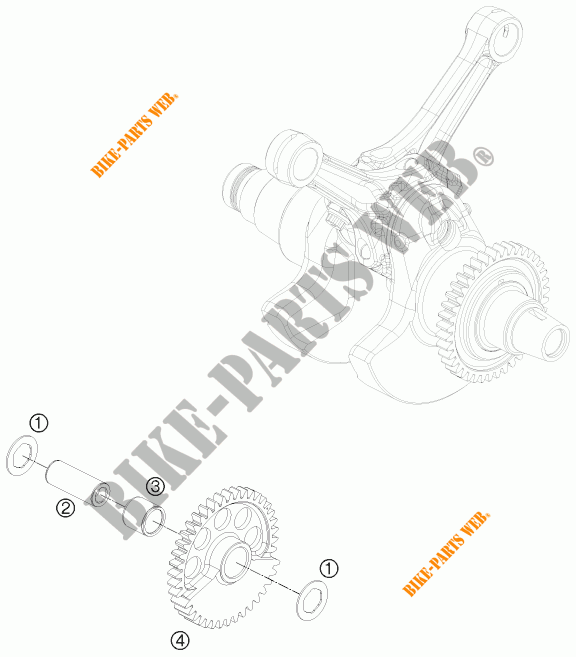 BALANCEADOR para KTM 1190 RC8 R BLACK 2012