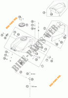 DEPOSITO / ASIENTO para KTM 1190 RC8 R WHITE 2012