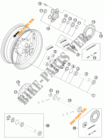 LLANTA TRASERA para KTM 1190 RC8 R WHITE 2012