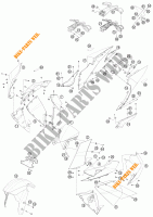 PLASTICOS para KTM 1190 RC8 R WHITE 2012