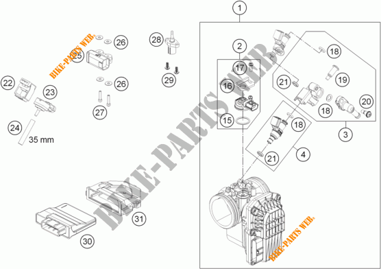 INYECCION para KTM 690 ENDURO R ABS 2016