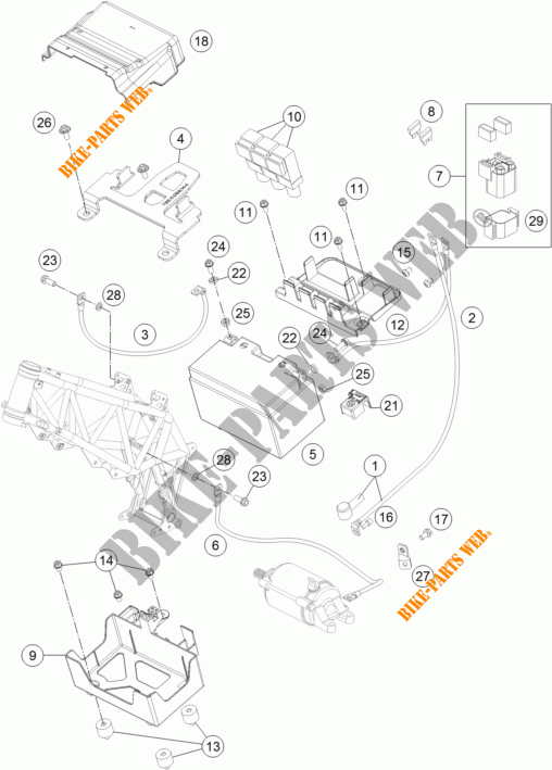 BATERIA para KTM 690 ENDURO R ABS 2015