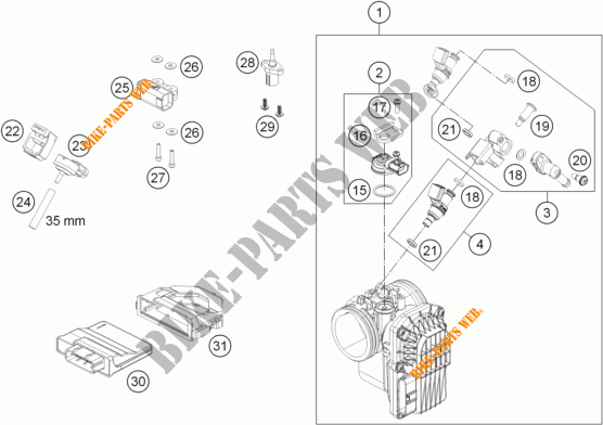 INYECCION para KTM 690 ENDURO R ABS 2015