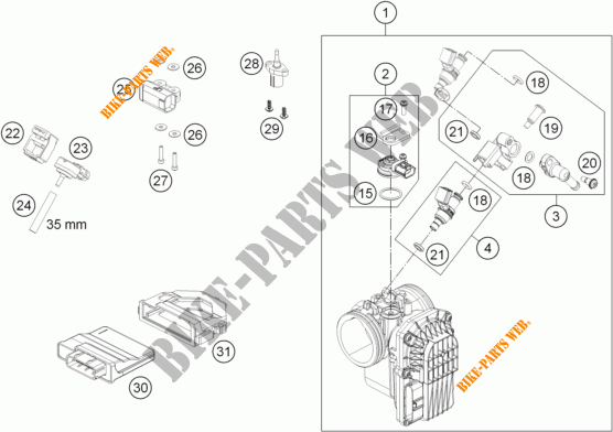INYECCION para KTM 690 ENDURO R ABS 2014