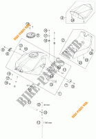 DEPOSITO / ASIENTO para KTM 1190 RC8 R WHITE 2011