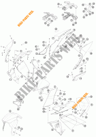 PLASTICOS para KTM 1190 RC8 R WHITE 2011
