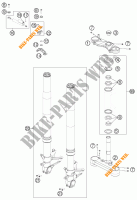 HORQUILLA / TIJA DIRECCION para KTM 1190 RC8 R BLACK 2011