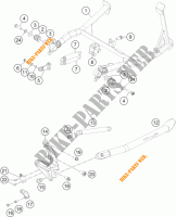 CABALLETE LATERAL / CENTRAL para KTM 1290 SUPER ADVENTURE S ORANGE 2017