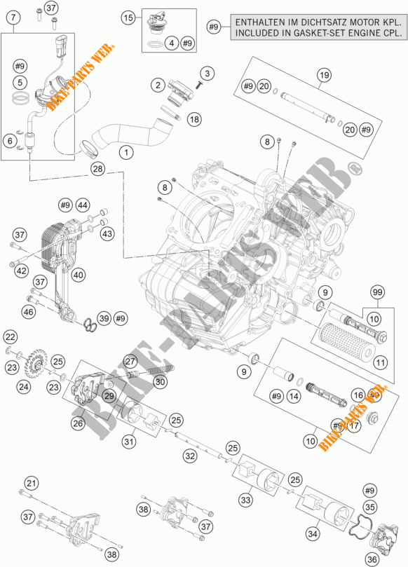 BOMBA DE OLIO para KTM 1290 SUPER ADVENTURE R 2018