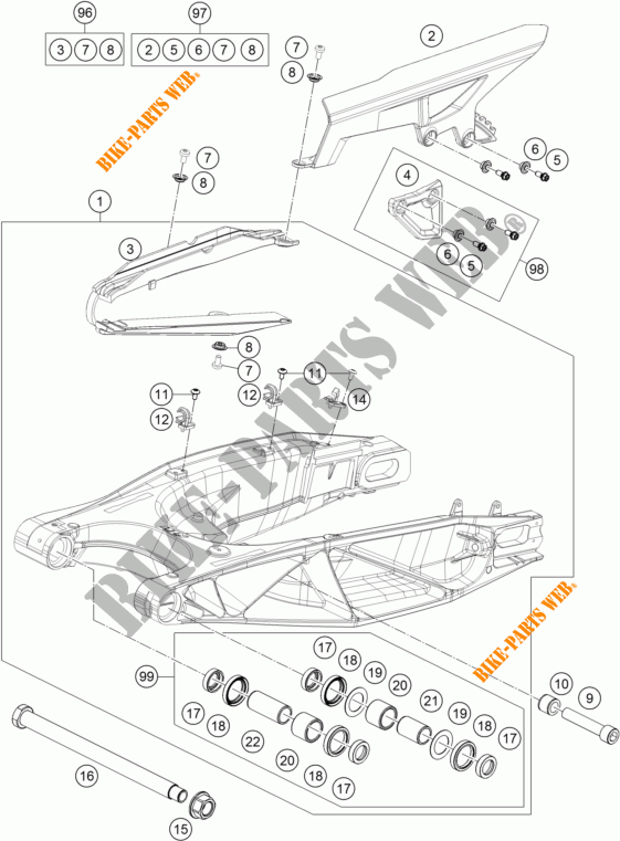 BASCULANTE para KTM 1290 SUPER ADVENTURE R TKC 2017
