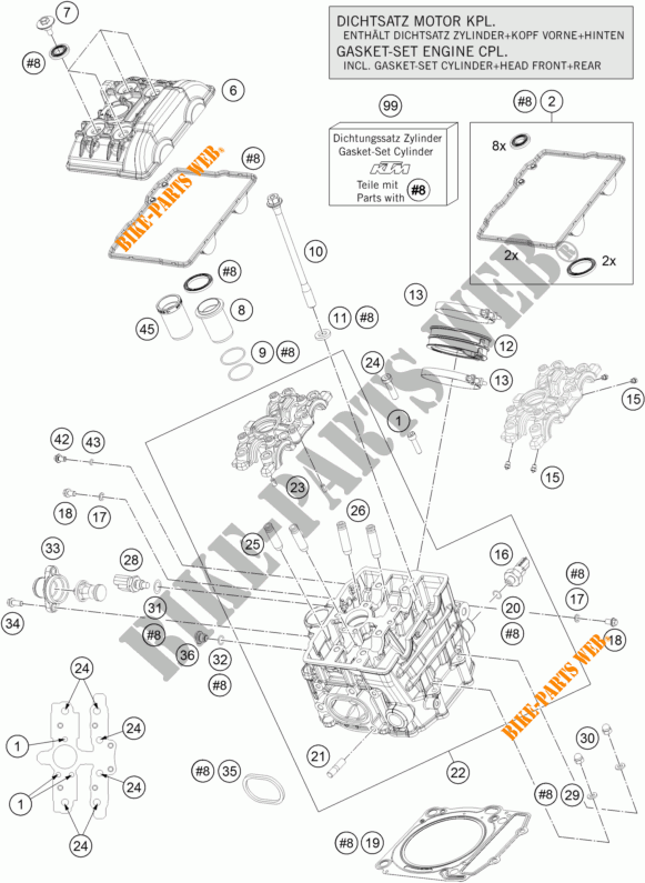 CULATA DELANTERA para KTM 1290 SUPER ADVENTURE T 2017