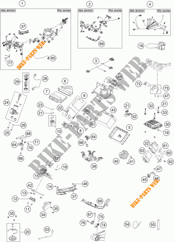 INSTALACION ELECTRICA para KTM 1290 SUPER ADVENTURE T 2017