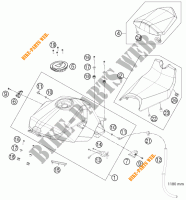 DEPOSITO / ASIENTO para KTM 1190 RC8 R BLACK 2011
