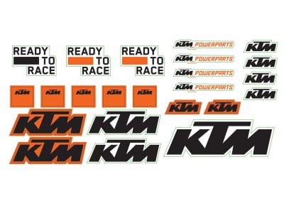 Hoja de adhesivos-KTM